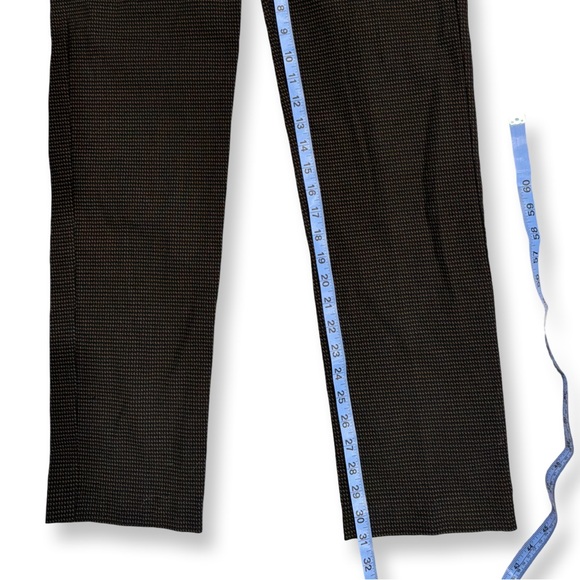 Zac & Rachel | Bronze & Black Micro Houndstooth Patterned Trousers - Picture 6 of 7